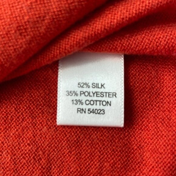 Banana Republic "Carpe Diem" 50% Silk Knit Shirt Size Medium - Picture 4 of 6